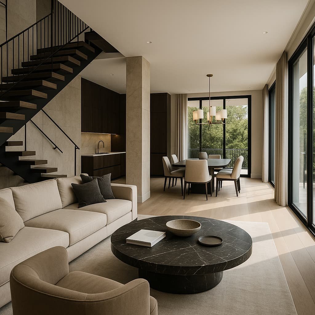 Picture of luxury house with beautiful interior design relating to planned preventative maintenance services. 